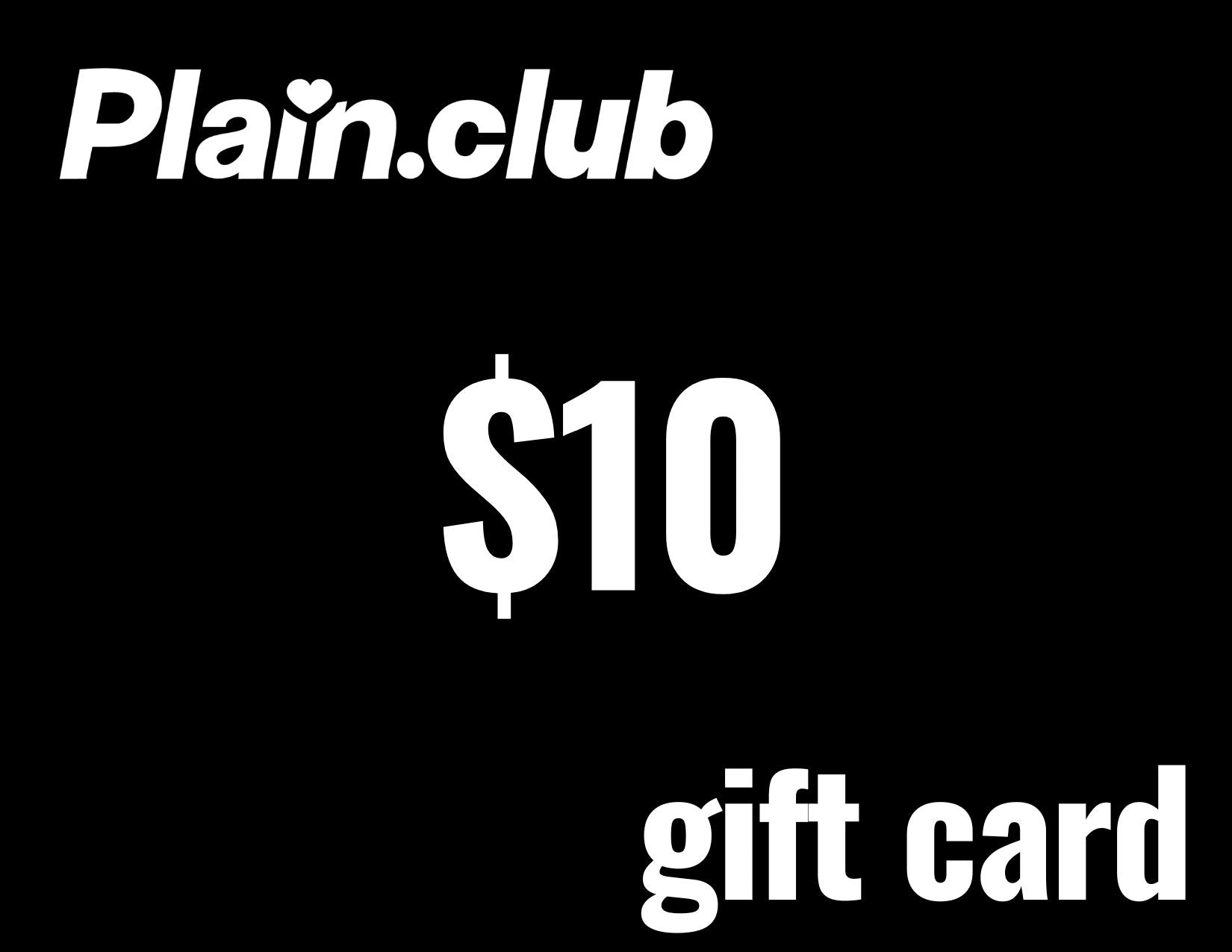 Plain. Digital Gift Card