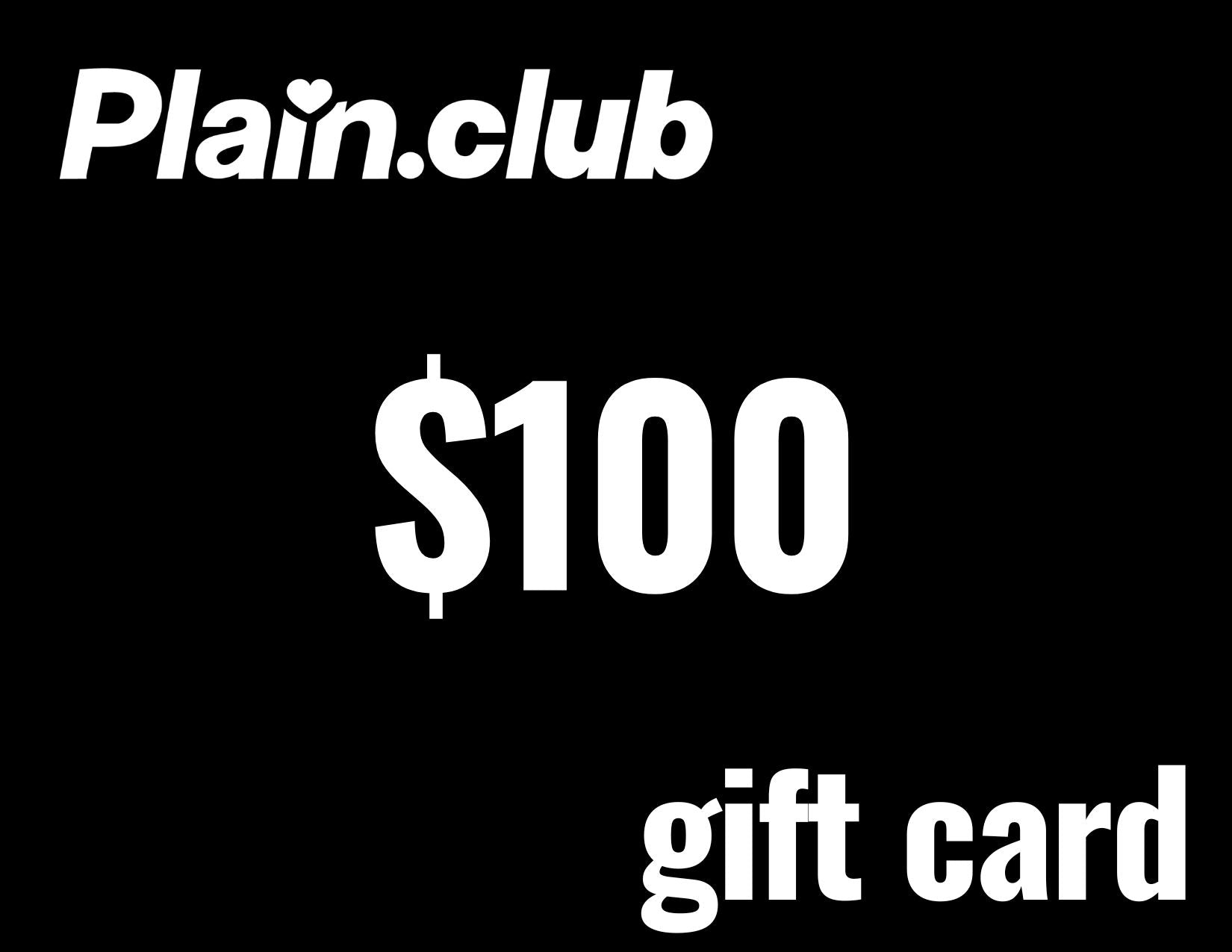 Plain. Digital Gift Card