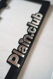 Plain.club Chrome Raised Plate Frame