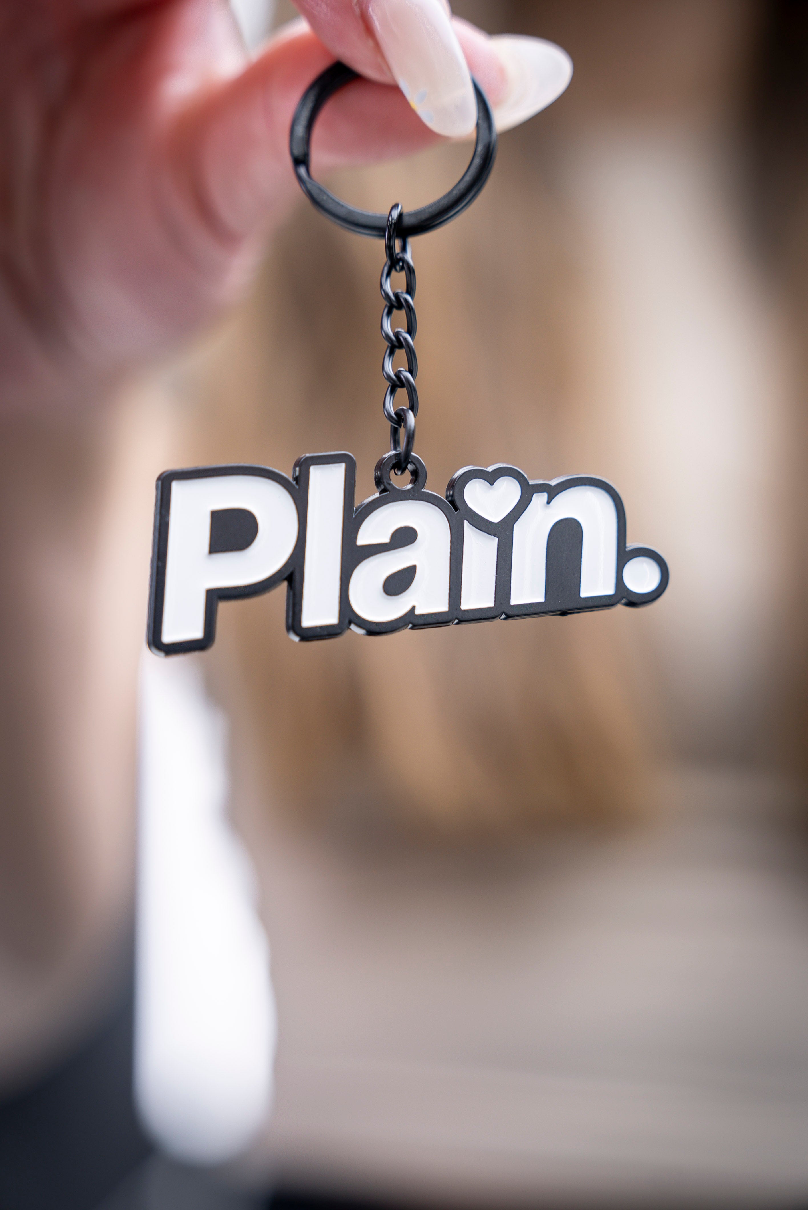“The Daily Reminder” - Plain. Logo Keychain