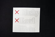 Plain By Choice 4" Die Cut Sticker