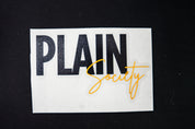 Plain Society 5" Die Cut Sticker