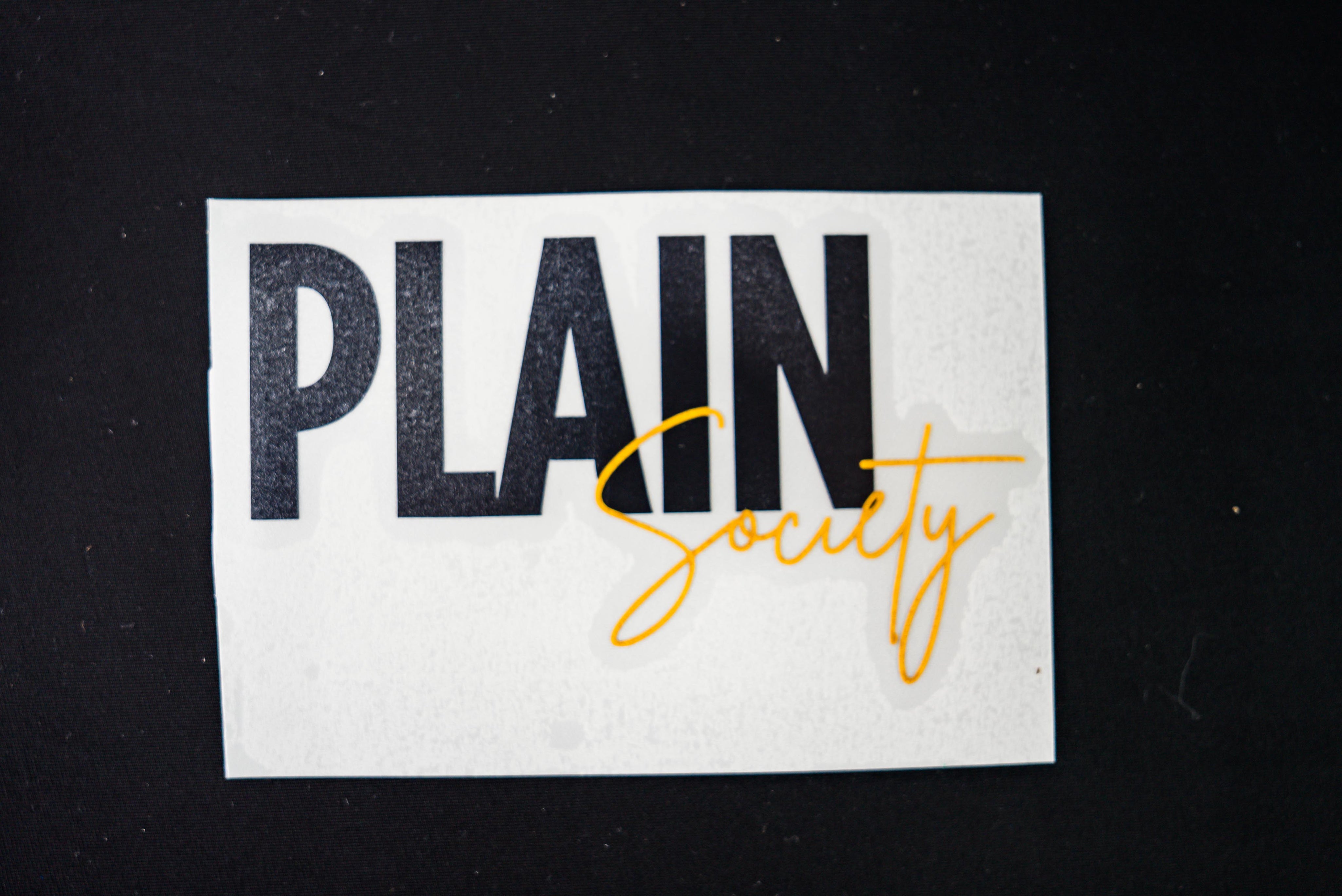 Plain Society 5" Die Cut Sticker
