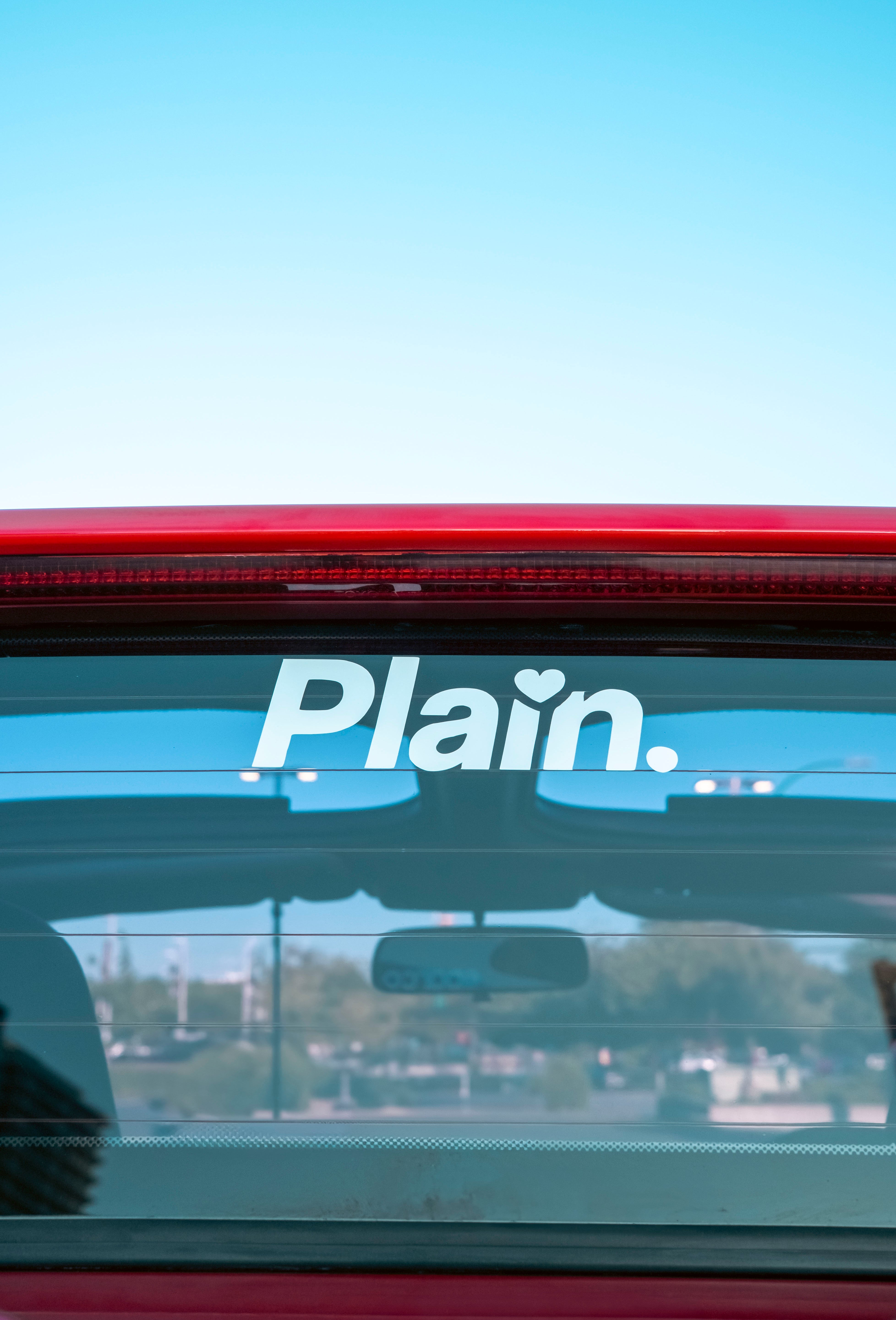 Plain. Logo Sticker — Die-Cut Edition