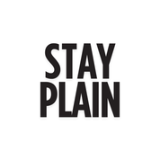 Stay Plain 3" Die Cut Sticker