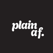Plain AF 3" Die Cut Sticker